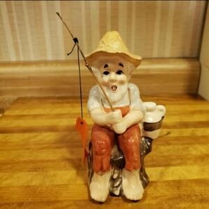 Vintage Made in Japan fisherman